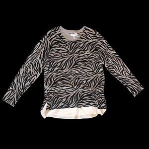 Calvin Klein Zebra Print Sweater